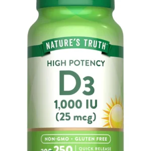 VITAMIN D3 1000 IU (25 MCG) 250 Quick Release Softgels