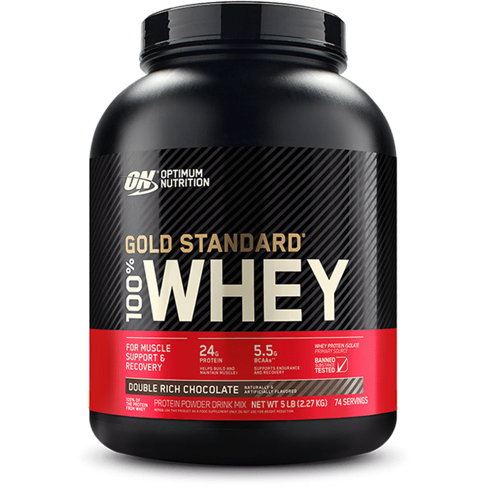 double-rich-choc-5-lb.png whey gold standard ON 2.27kg 5 lb - Image 1