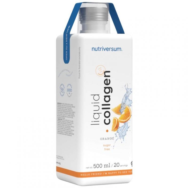 nutriversum-flow-collagen-liquid-10000-mg-sugar-free-orange-500ml.jpg Nutriversum FLOW Collagen liquid 10.000 mg Sugar Free narancs ital – 500ml - Image 1