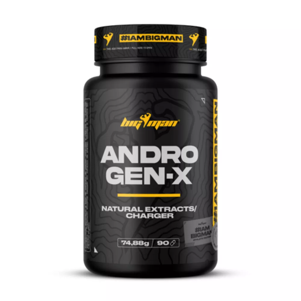 6-6988dfb3d2e46 BigMan Andro Gen·X 90 Caps – Testofen® 600mg + Maca + Saw Palmetto + Zinc + B6 - الصورة 1