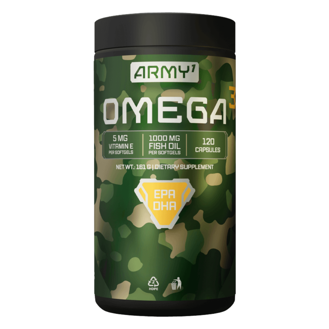 ARMY1-OMEGA3-120SG ARMY1 Omega-3 120 Softgels | Fish Oil + Vit E - Image 1
