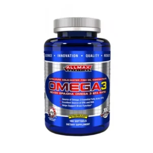 ALLMAX Omega-3 180 Softgels | Ultra-Pure Fish Oil (EPA + DHA)