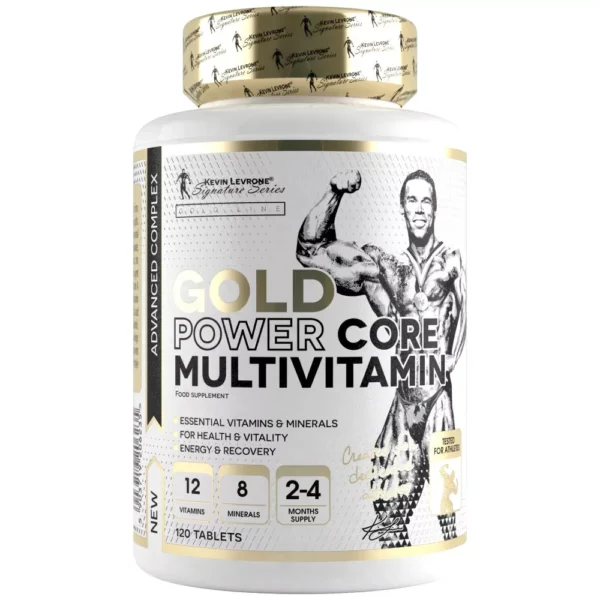 Kevin Levrone Gold Power Core Multivitamin 120 Tabs | 20 Actives + Vitamins & Minerals