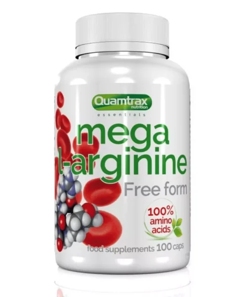 QTX Mega L-Arginine 100 Caps | Nitric Oxide & Pump Support in Oman