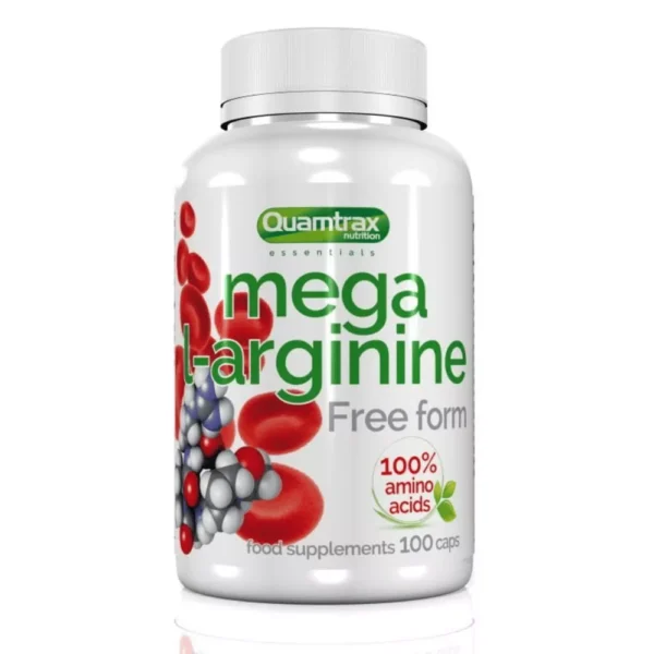 QTX Mega L-Arginine 100 Caps | Nitric Oxide & Pump Support in Oman