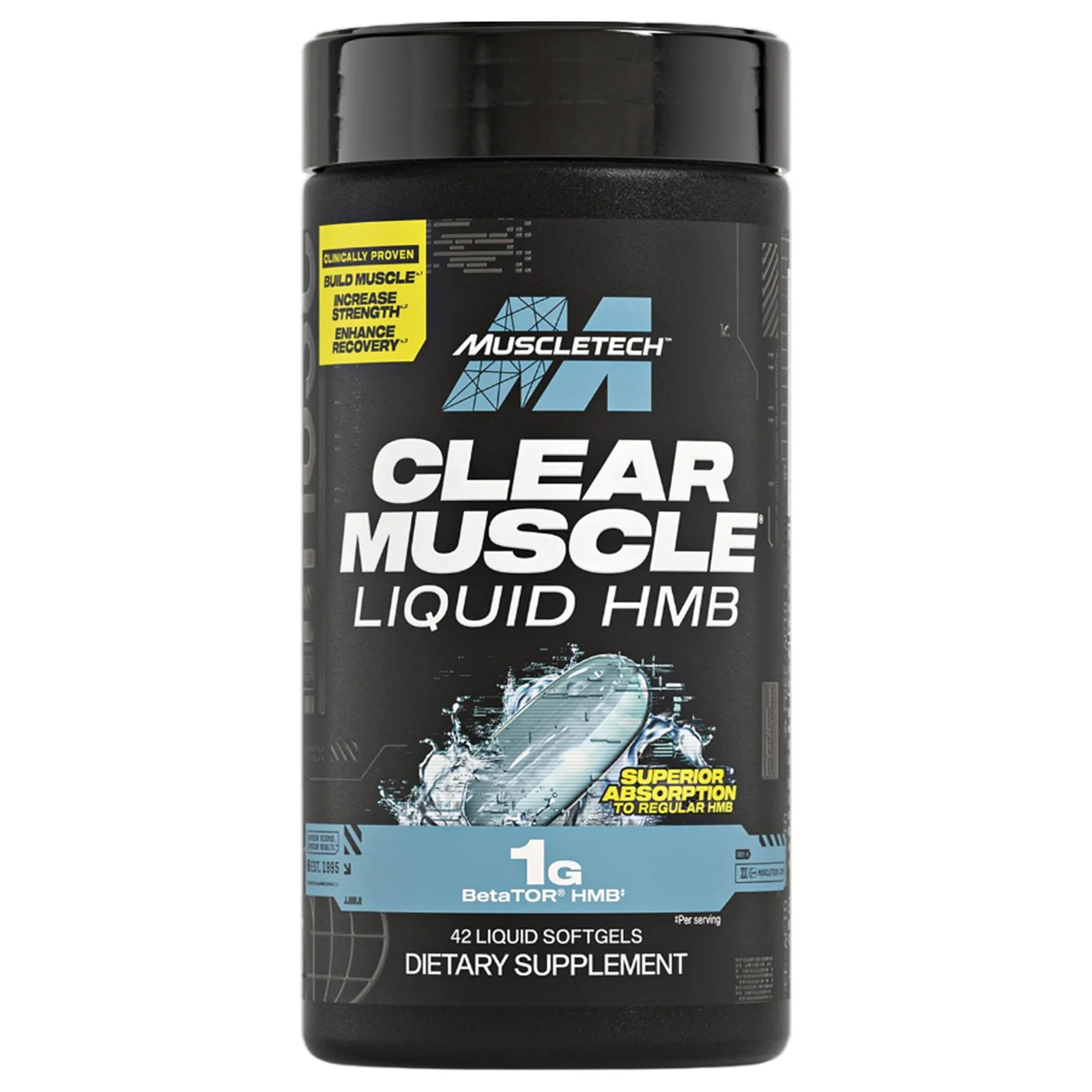 354-1.jpg MuscleTech CLEAR MUSCLE LIQUID HMB 42 Caps - Image 1