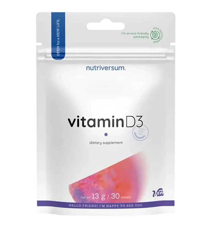 Nutriversum-Vitamin-D3-30tabs_SUPP NUTRIVERSUM VITA VITAMIN D3 30 Tabs - Image 1