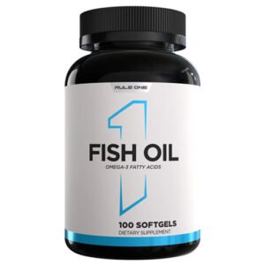 RULE1 FISH OIL OMEGA 3 Servings 100 Caps