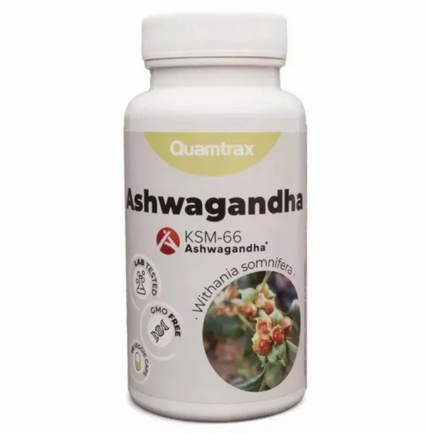 QUAMTRAX Ashwagandha KSM-66 60 Caps | Stress & Balance Support
